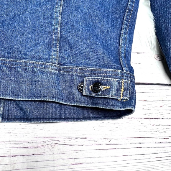 🚫SOLD! VINTAGE |•LEE•| Lee Riders Denim Relaxed Fit Trucker Jean Jacket - Picture 13 of 16